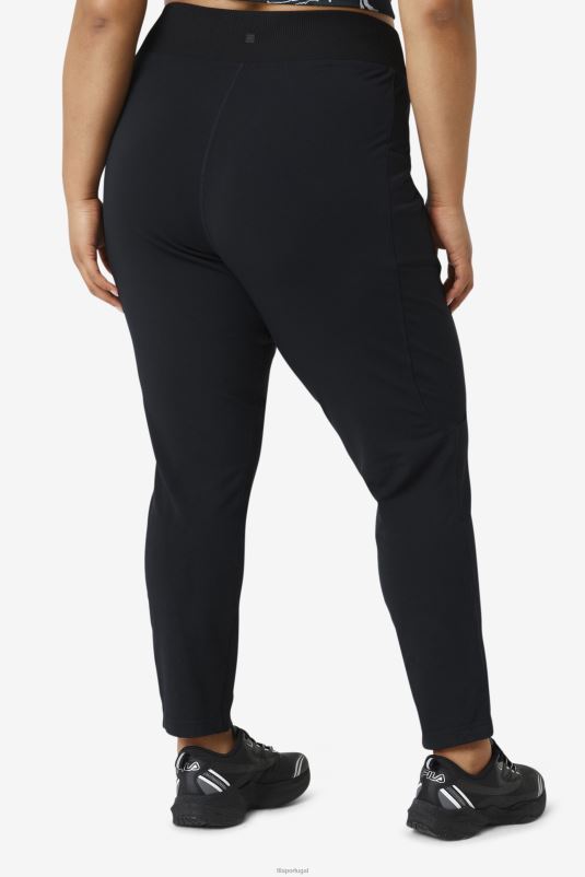 PPH0J1998 preto FILA calça fila preta fi-lux slim leg