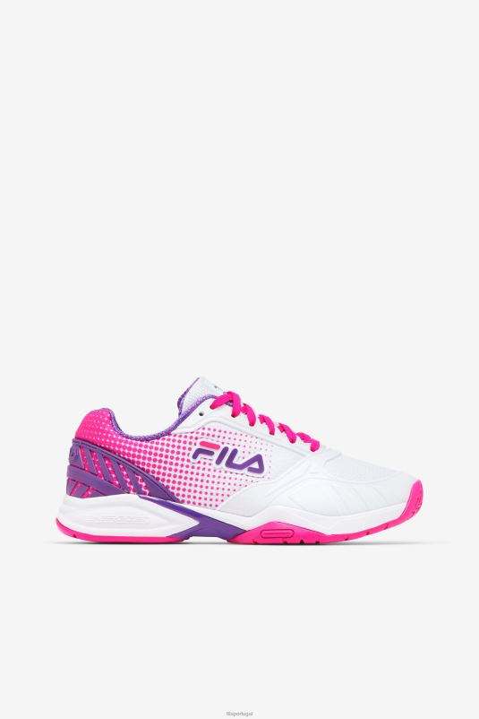 PPH0J2048 branco/rosa glo/roxo FILA voleibol feminino fila fila branco/rosa glo/roxo