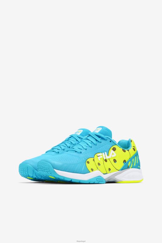 PPH0J2049 anchova/branca/amarela FILA zona de vôlei feminino fila azul/branco/amarelo