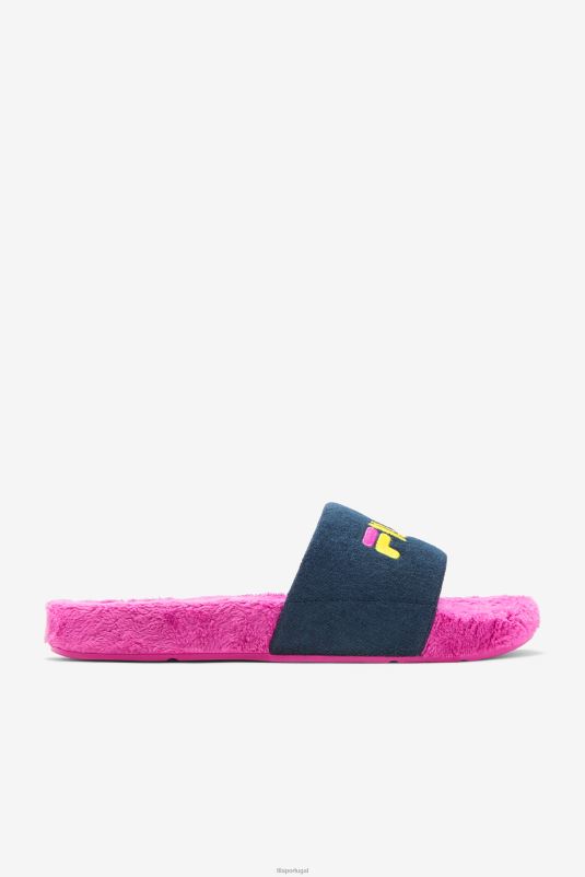 PPH0J205 oceano/roxo/amarelo FILA fila terry drifter slide ocean/roxo/amarelo