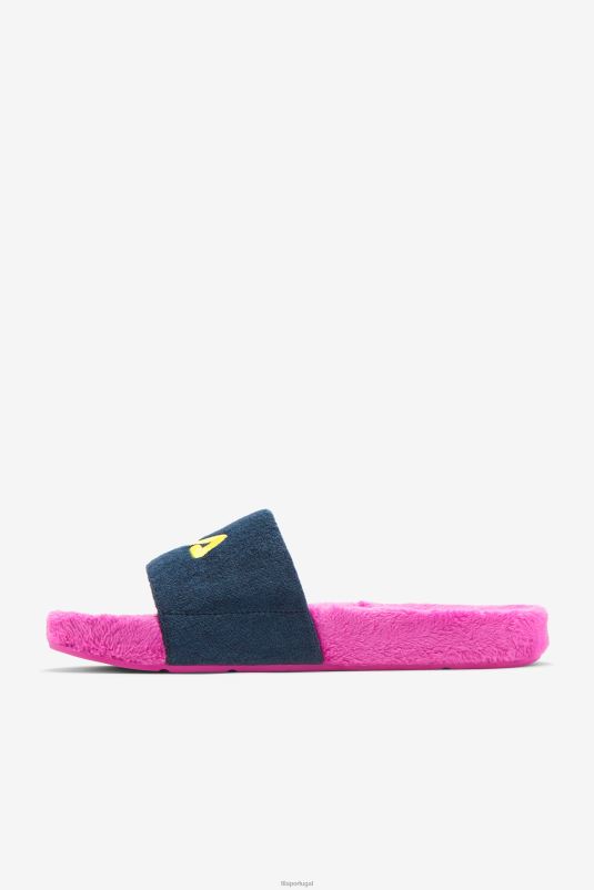 PPH0J205 oceano/roxo/amarelo FILA fila terry drifter slide ocean/roxo/amarelo