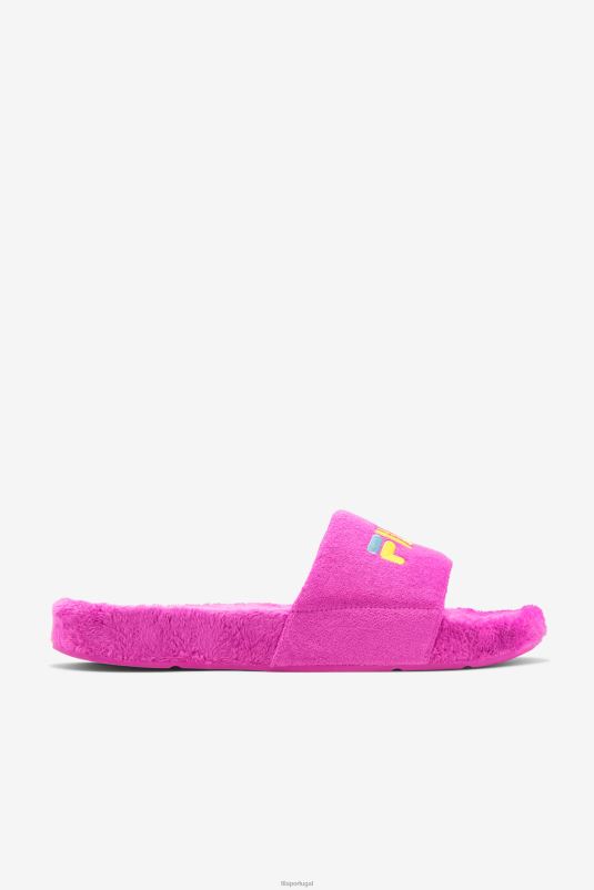 PPH0J206 roxo/amarelo/pequeno quatro FILA terry drifter slide fila roxo/amarelo/petit four