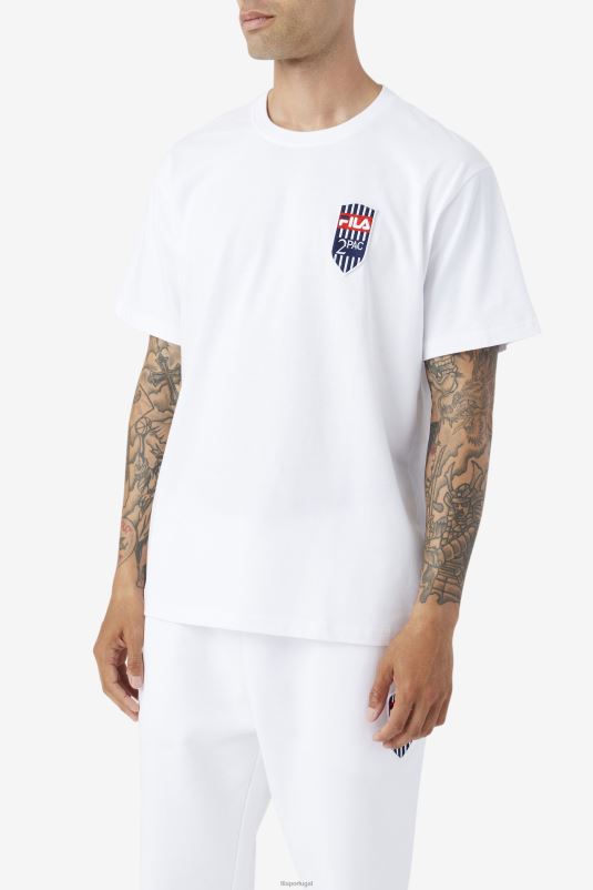 PPH0J216 branco FILA camiseta fila branca 2pac patch