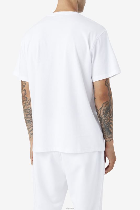 PPH0J216 branco FILA camiseta fila branca 2pac patch