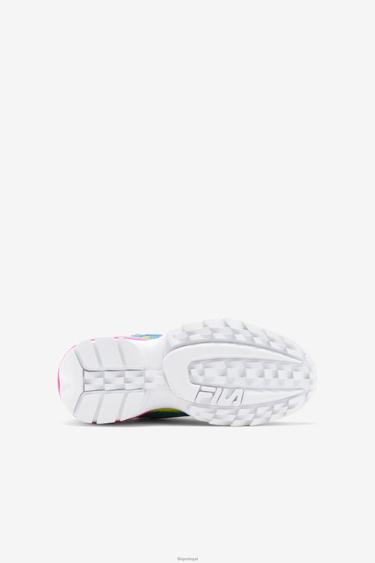 PPH0J2190 amarelo/azul atômico/rosa FILA disruptor 2 exp fila amarelo/azul atômico/rosa infantil