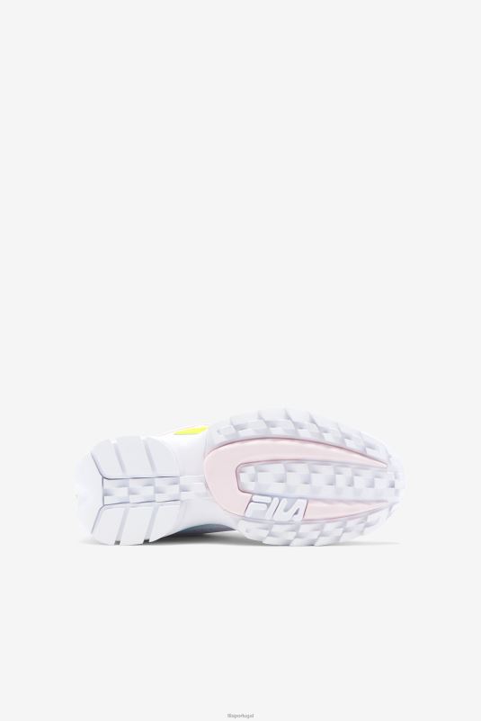 PPH0J2197 branco/amarelo/azul FILA fila little kids\ disruptor 2 premium branco/amarelo/azul