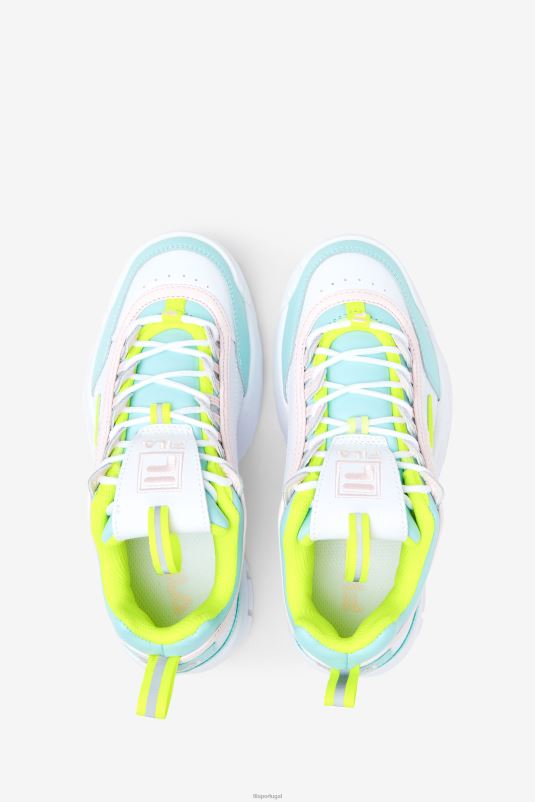 PPH0J2197 branco/amarelo/azul FILA fila little kids\ disruptor 2 premium branco/amarelo/azul