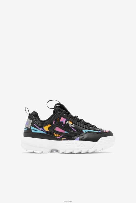 PPH0J2199 preto/chiclete/branco FILA fila disruptor 2 premium preto/chiclete/branco infantil