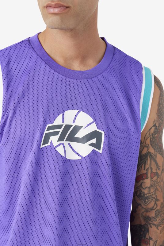 PPH0J221 roxo/cerâmica/branco/sombra FILA camisa de basquete ovi roxa/cerâmica/branca/shadow fila