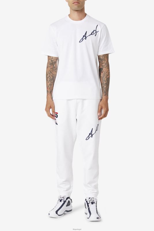 PPH0J228 branco FILA camiseta fila branca grant hill cormac