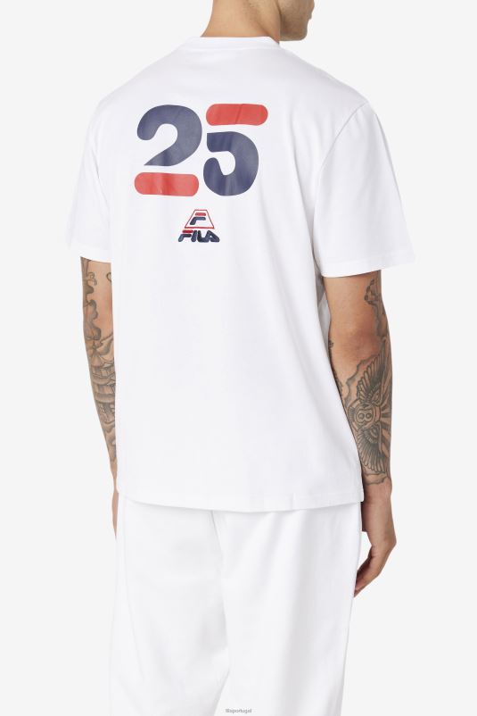 PPH0J228 branco FILA camiseta fila branca grant hill cormac