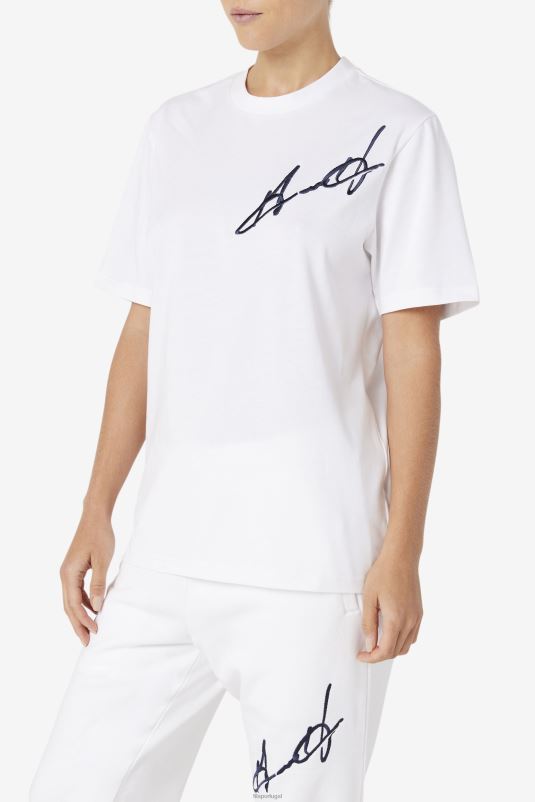 PPH0J228 branco FILA camiseta fila branca grant hill cormac