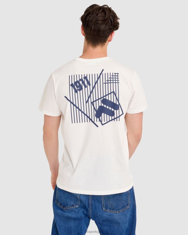PPH0J2305 branco FILA fila aaron camiseta branca