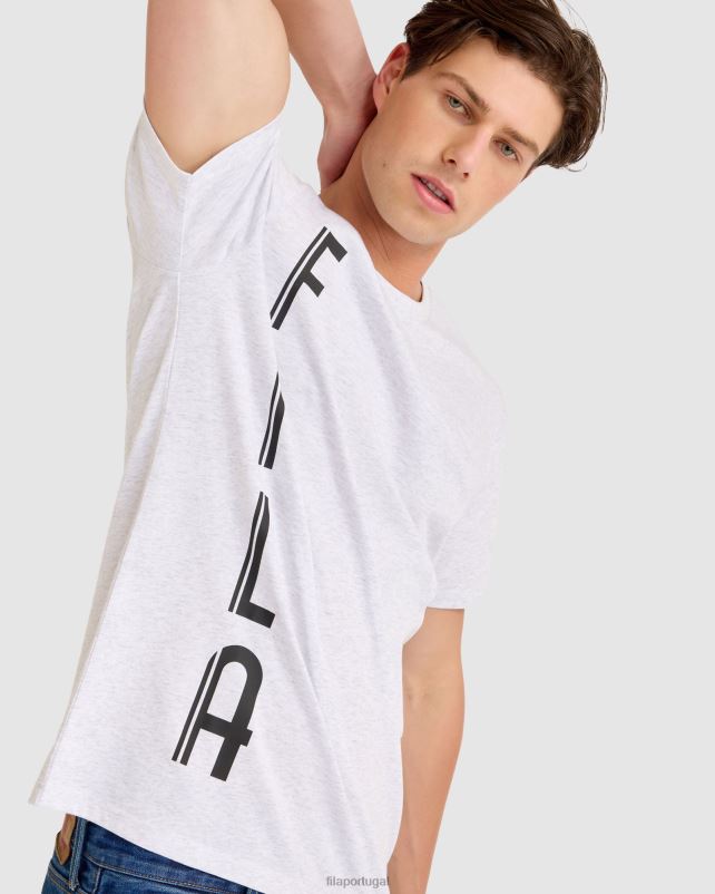 PPH0J2309 mármore cinza claro FILA camiseta markus cinza claro marle fila