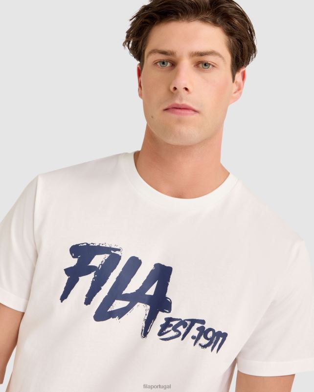 PPH0J2314 branco FILA camiseta fila branca lewis