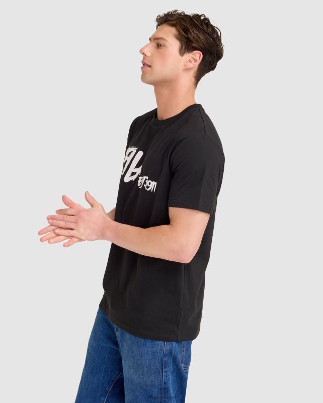 PPH0J2315 preto FILA camiseta lewis fila preta