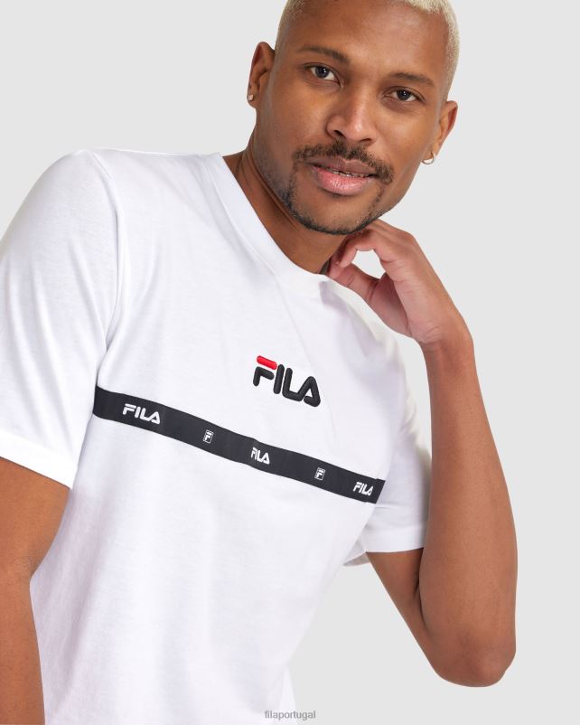 PPH0J2319 branco FILA camiseta fila masculina branca