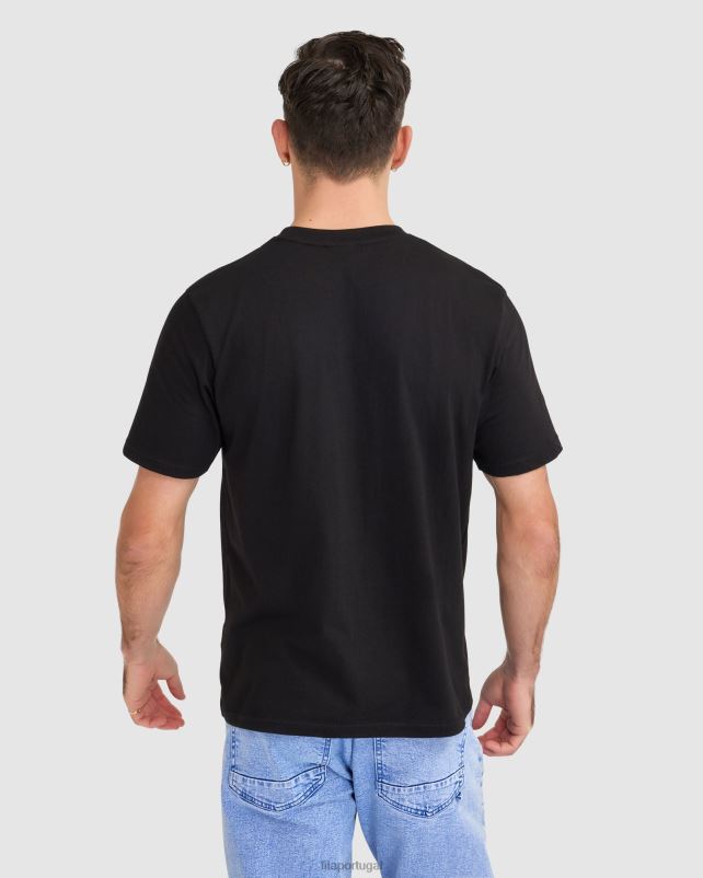 PPH0J2320 preto FILA camiseta fila masculina preta