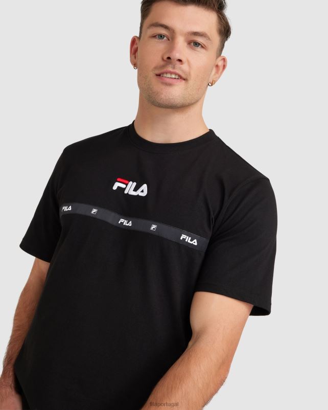 PPH0J2320 preto FILA camiseta fila masculina preta