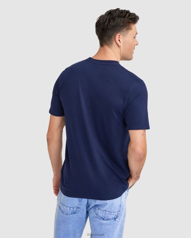 PPH0J2321 marinha FILA camiseta shaw masculina fila azul