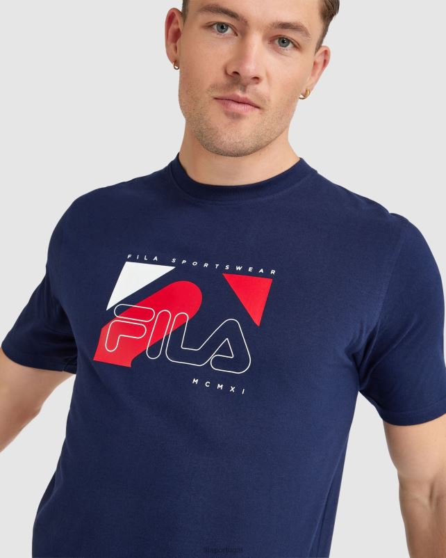 PPH0J2321 marinha FILA camiseta shaw masculina fila azul