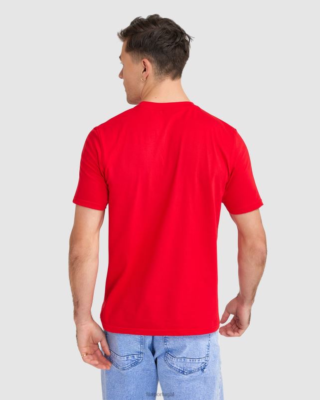 PPH0J2322 vermelho FILA camiseta shaw masculina vermelha fila