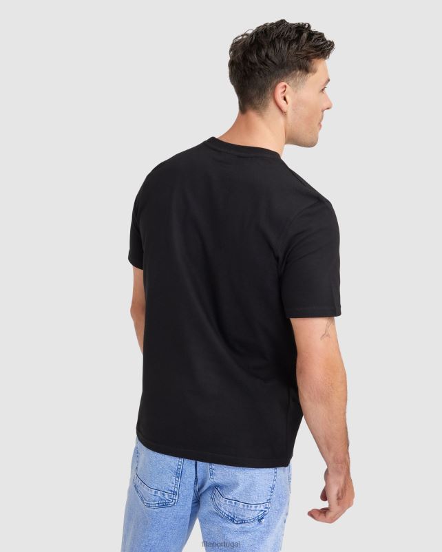 PPH0J2325 preto FILA camiseta fila cedrick masculina preta