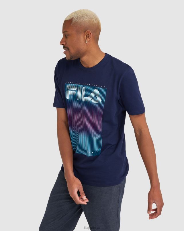 PPH0J2326 marinha FILA camiseta fila cedrick masculina