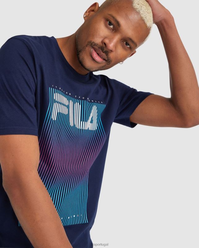 PPH0J2326 marinha FILA camiseta fila cedrick masculina