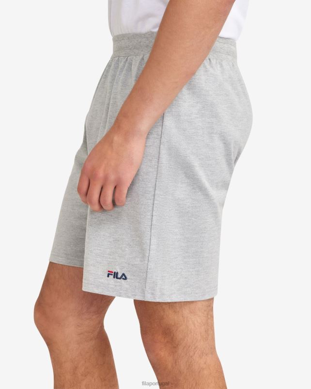 PPH0J2332 mármore prateado FILA short fila silver marle masculino básico