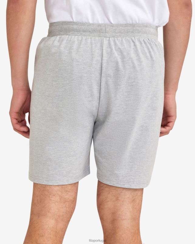 PPH0J2332 mármore prateado FILA short fila silver marle masculino básico