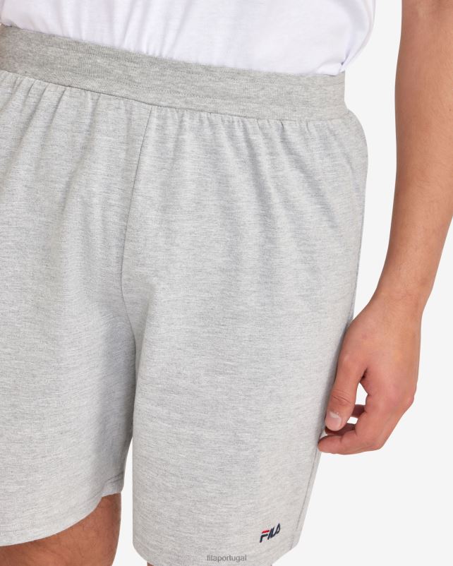 PPH0J2332 mármore prateado FILA short fila silver marle masculino básico