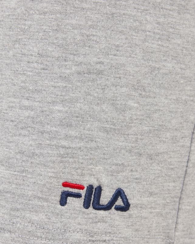 PPH0J2332 mármore prateado FILA short fila silver marle masculino básico