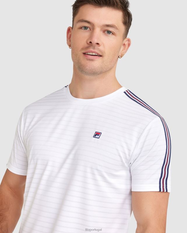 PPH0J2340 branco FILA camiseta fila pablo masculina branca