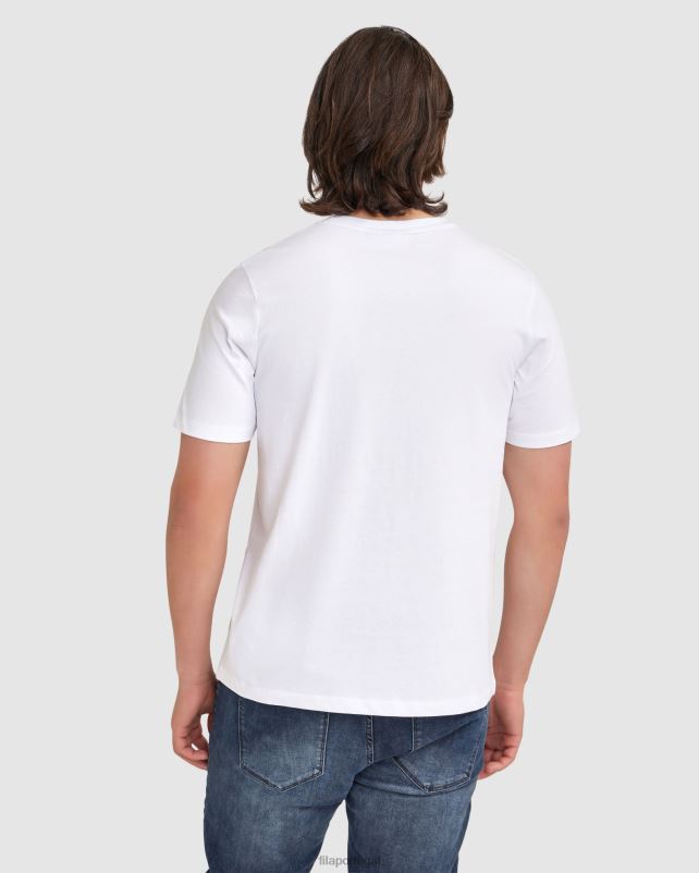 PPH0J2349 branco FILA camiseta fila ravi masculina branca