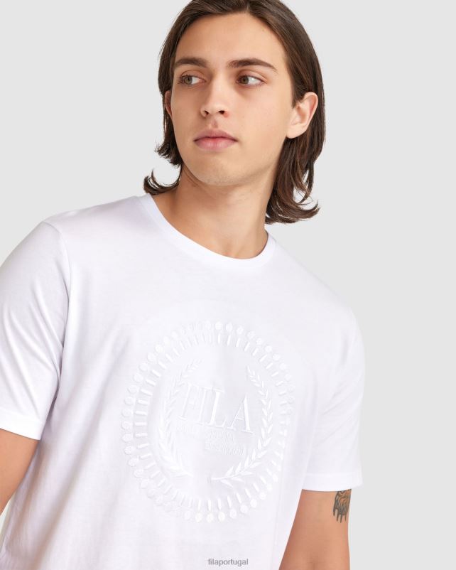 PPH0J2349 branco FILA camiseta fila ravi masculina branca