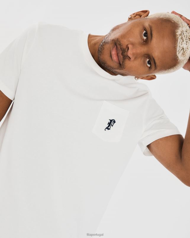 PPH0J2356 branco FILA camiseta fila branca masculina