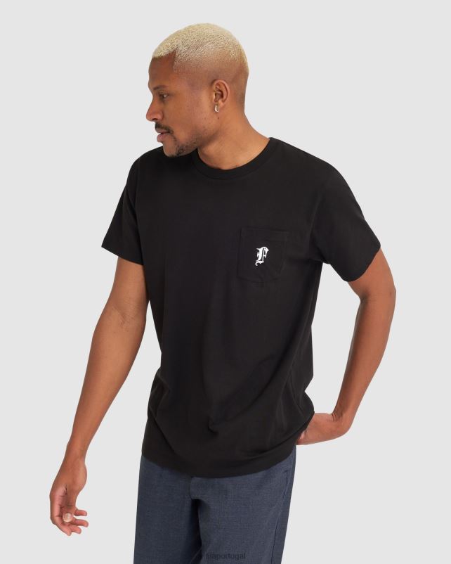 PPH0J2359 preto FILA camiseta fila raven masculina preta