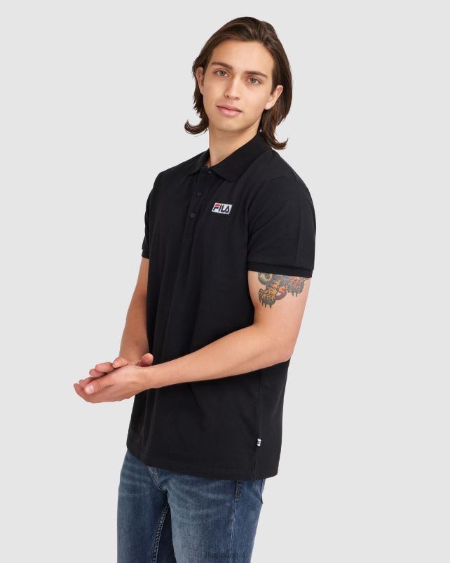 PPH0J2367 preto FILA polo fila preta masculina