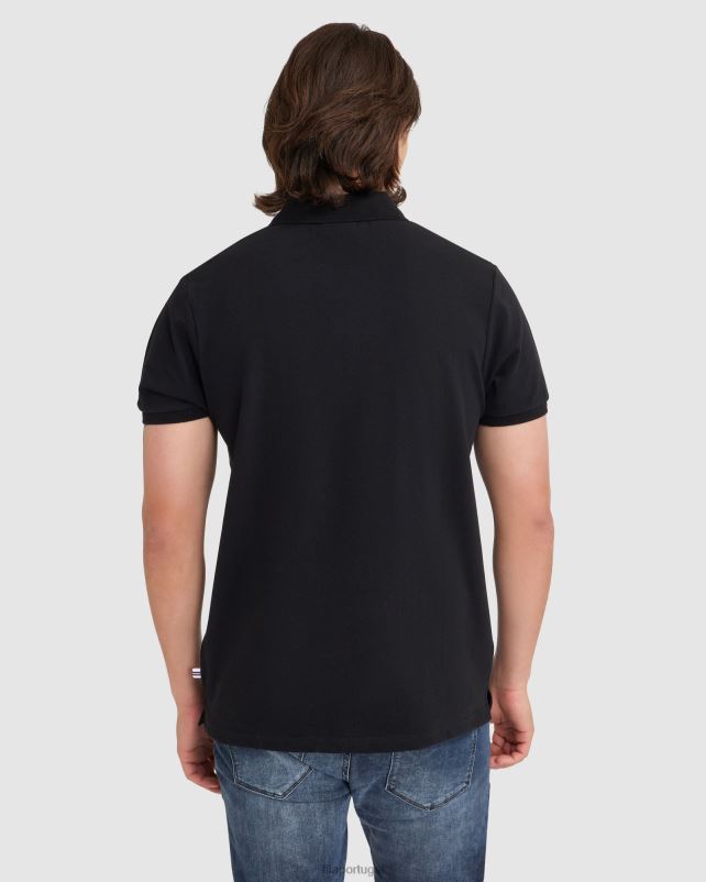 PPH0J2367 preto FILA polo fila preta masculina