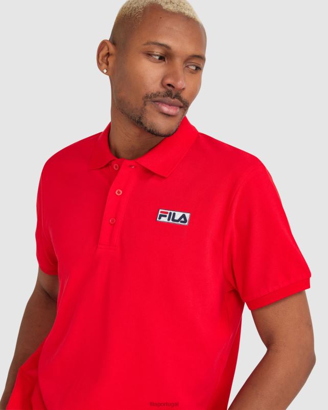 PPH0J2372 vermelho FILA polo asher fila masculina vermelha