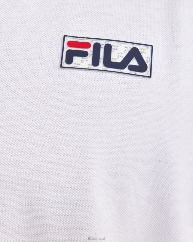 PPH0J2375 branco FILA polo asher fila branca masculina