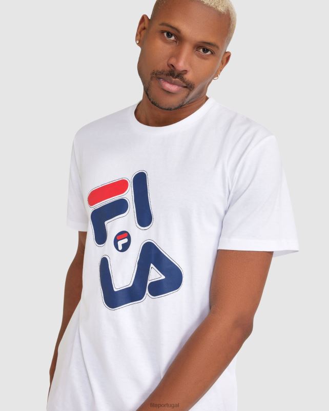 PPH0J2377 branco FILA camiseta fila kiley masculina branca