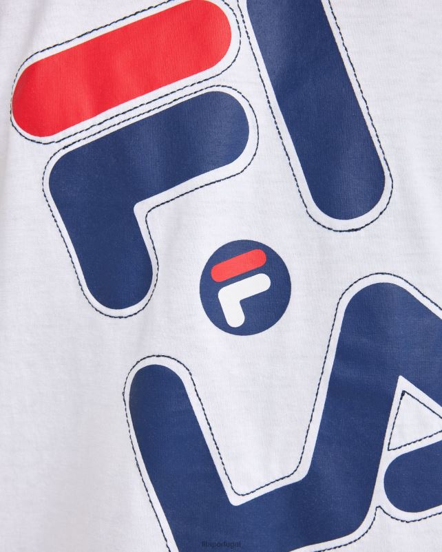 PPH0J2377 branco FILA camiseta fila kiley masculina branca
