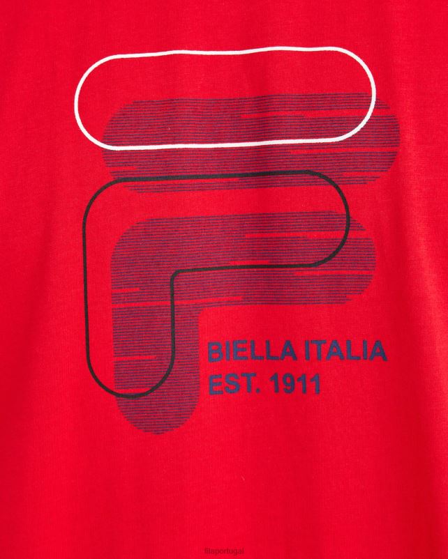 PPH0J2392 vermelho FILA camiseta fila masculina plus lennox