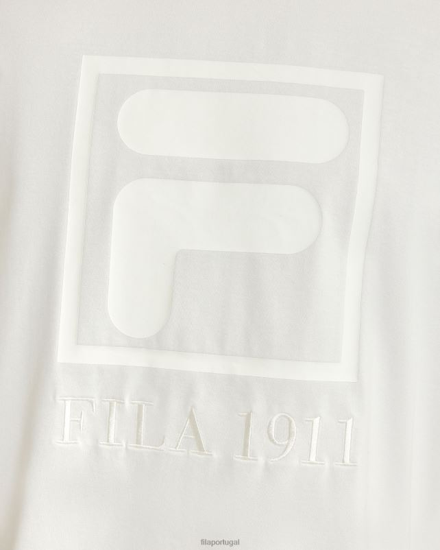 PPH0J2403 branco FILA camiseta fila masculina branca