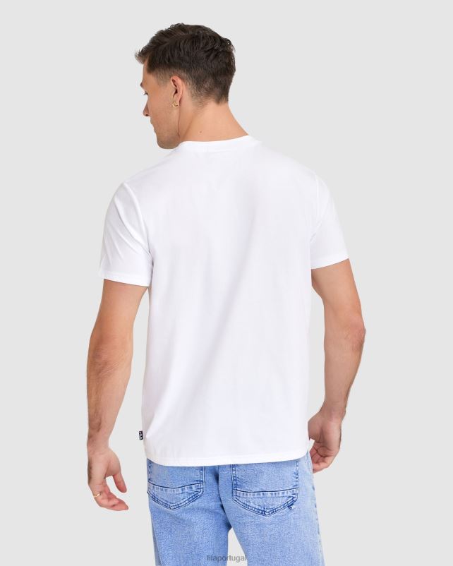 PPH0J2404 branco FILA camiseta fila matthew masculina branca