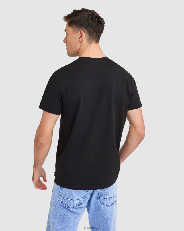 PPH0J2406 preto FILA camiseta fila masculina preta