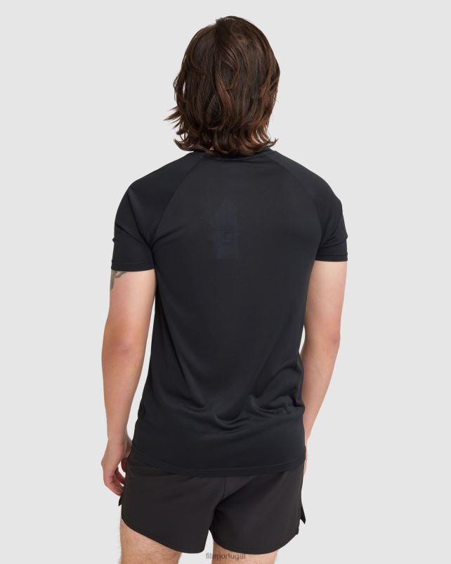 PPH0J2408 preto FILA camiseta fila caleb qdry masculina preta
