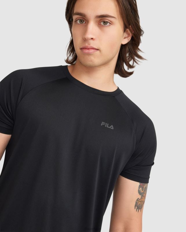 PPH0J2408 preto FILA camiseta fila caleb qdry masculina preta